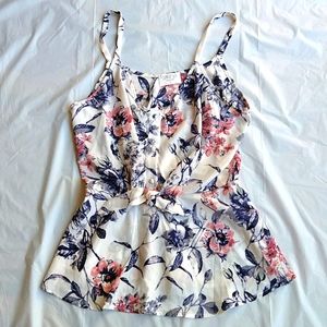 Floral Sleeveless Blouse, size S